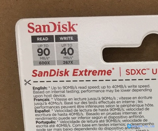 Read speed 90mb/s
