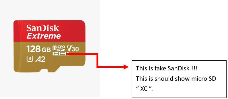 FAKE SANDISK